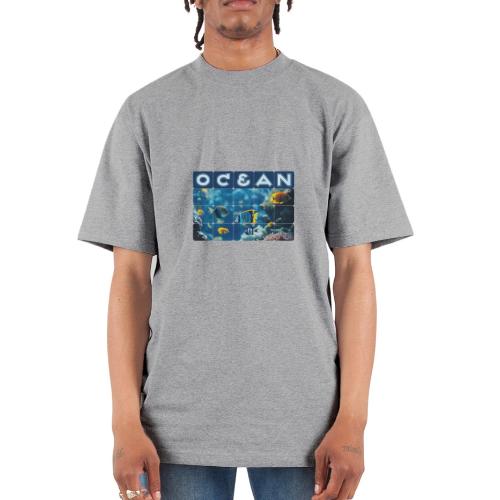 Ocean: Underwater Radiance - Unisex Oversized Heavyweight T-Shirt
