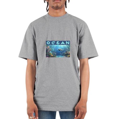 Ocean: Turtle Drift - Unisex Oversized Heavyweight T-Shirt