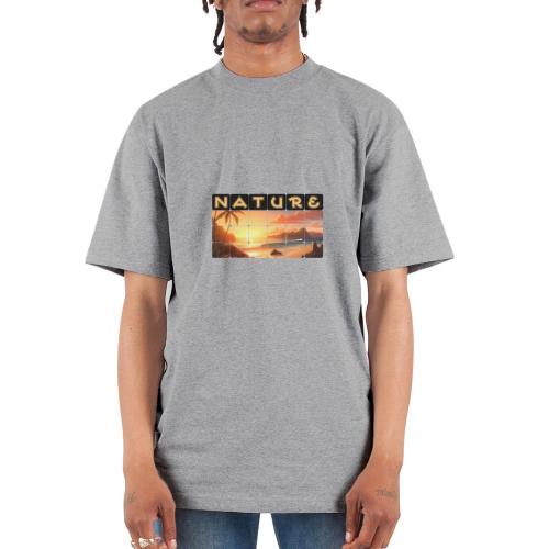 Nature: Tropical Twilight - Unisex Oversized Heavyweight T-Shirt