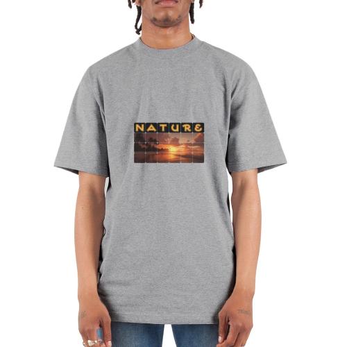Nature: Sunset Serenity - Unisex Oversized Heavyweight T-Shirt