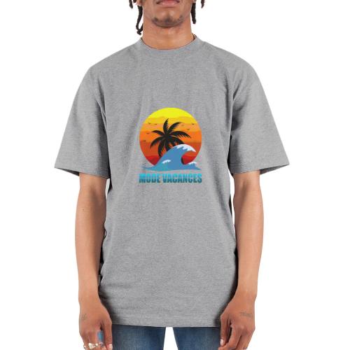 Vacation Mode: Tropical Escape - Unisex Oversized Heavyweight T-Shirt