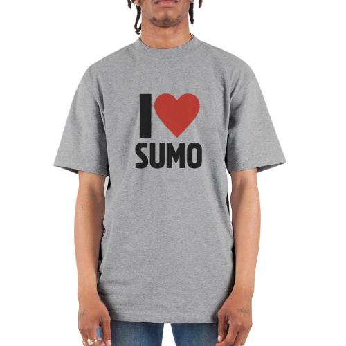 I Love Sumo – Bold Minimalist Sumo Wrestling Fan - Unisex Oversized Heavyweight T-Shirt