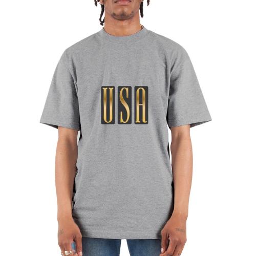 USA Gold Monolith - Unisex Oversized Heavyweight T-Shirt