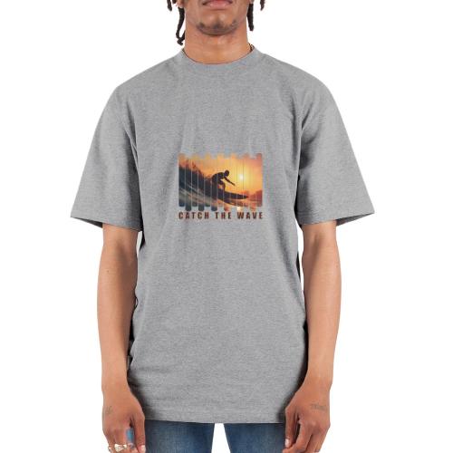 Surfing: Catch the Wave - Unisex Oversized Heavyweight T-Shirt