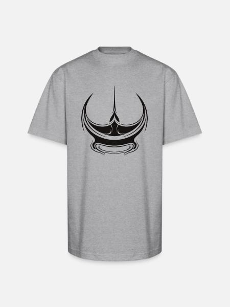 Manta - Unisex Oversized Heavyweight T-Shirt - heather gray