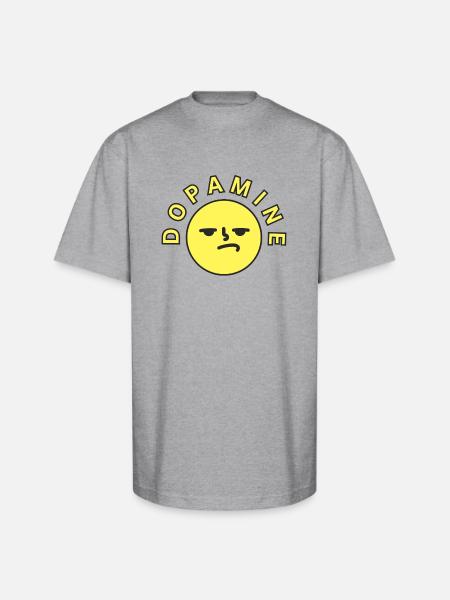 DOPAMINE - Unisex Oversized Heavyweight T-Shirt - heather gray