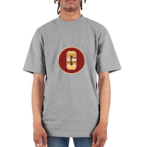 Letter G – Capital Varsity Alphabet Monogram - Unisex Oversized Heavyweight T-Shirt