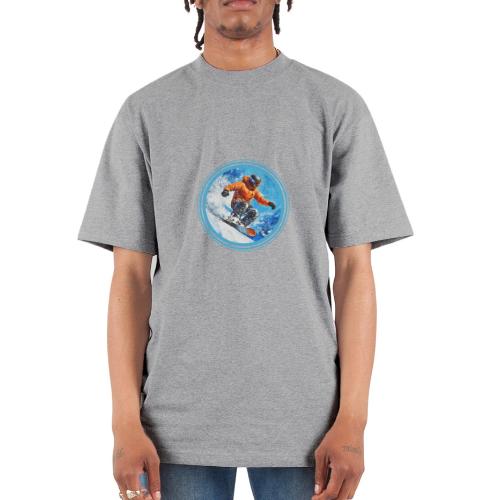 Snowboarding Motion - Unisex Oversized Heavyweight T-Shirt