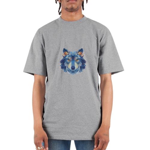 Wolf: Alpha Portrait - Unisex Oversized Heavyweight T-Shirt
