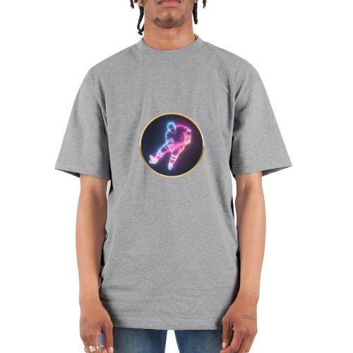 Hockey: Neon Ice Striker - Unisex Oversized Heavyweight T-Shirt