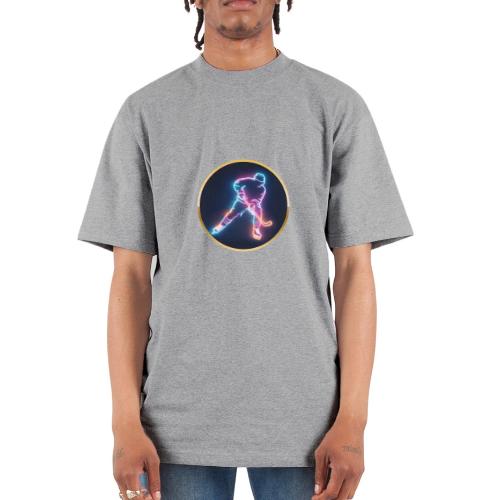 Golden Neon Hockey - Unisex Oversized Heavyweight T-Shirt