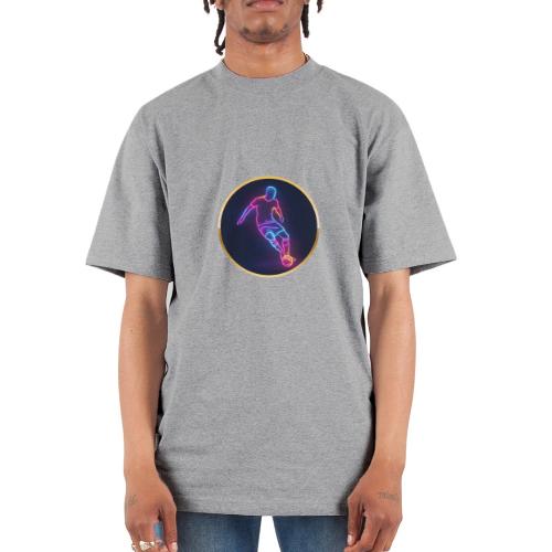 Soccer: Neon Golden Goal - Unisex Oversized Heavyweight T-Shirt