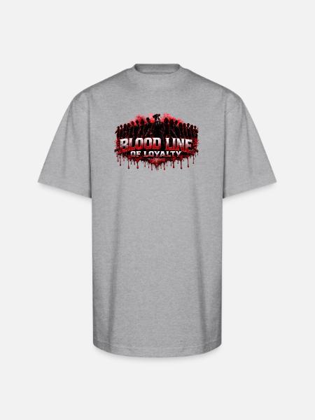 Bloodline of Loyalty - Unisex Oversized Heavyweight T-Shirt - heather gray