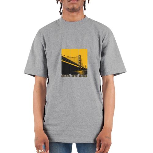 Golden Gate Bold Icon - Unisex Oversized Heavyweight T-Shirt