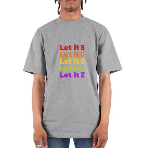 Let It Be Alphabetical - Unisex Oversized Heavyweight T-Shirt