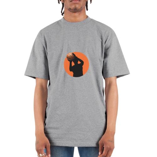 Basketball: Focused Precision - Unisex Oversized Heavyweight T-Shirt