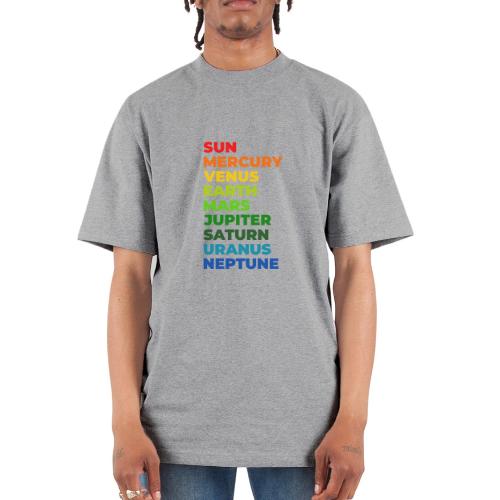 Color the solar system - Unisex Oversized Heavyweight T-Shirt