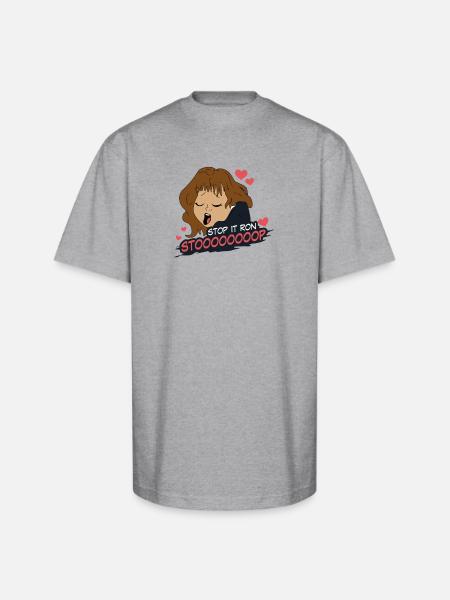 Stop It Ron - Unisex Oversized Heavyweight T-Shirt - heather gray