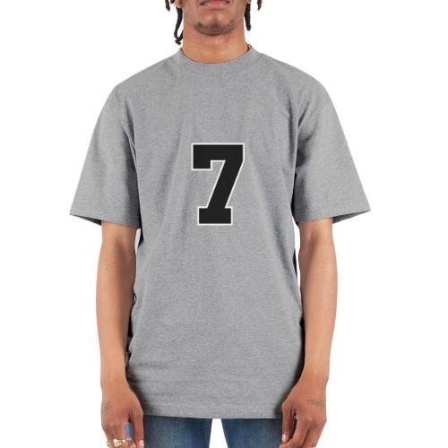 Varsity Number 7 Athletic Look - Unisex Oversized Heavyweight T-Shirt