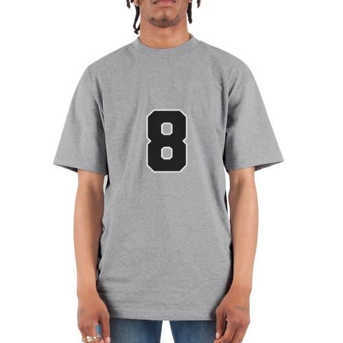 Varsity Number 8 College Style - Unisex Oversized Heavyweight T-Shirt