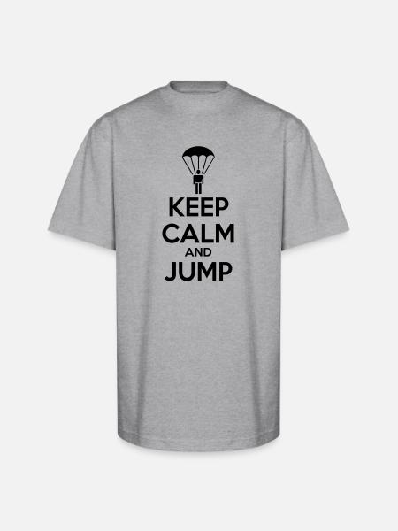 parachute - Unisex Oversized Heavyweight T-Shirt - heather gray