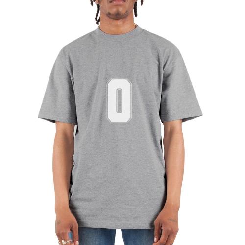 White Letter O – Varsity Alphabet Monogram - Unisex Oversized Heavyweight T-Shirt