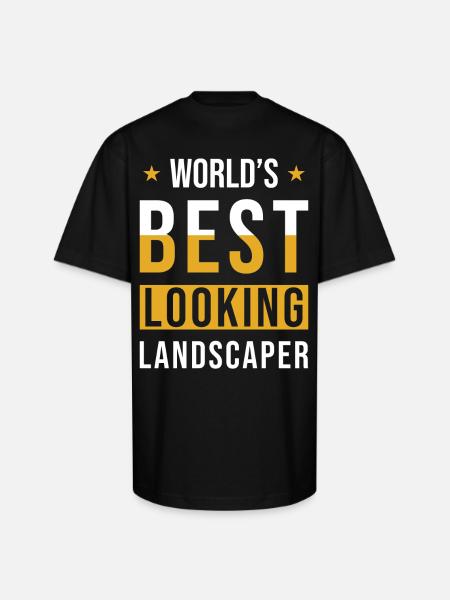 Horticulture Landscaping - Unisex Oversized Heavyweight T-Shirt - black