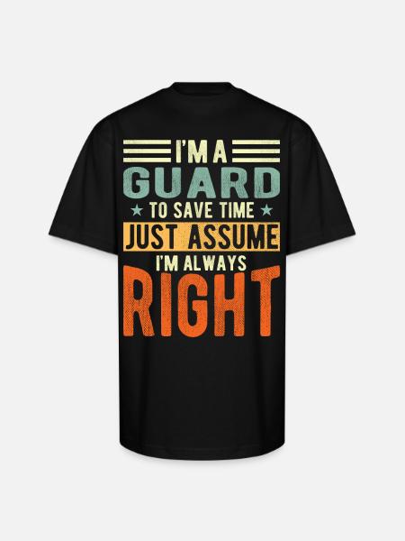Guard - Unisex Oversized Heavyweight T-Shirt - black
