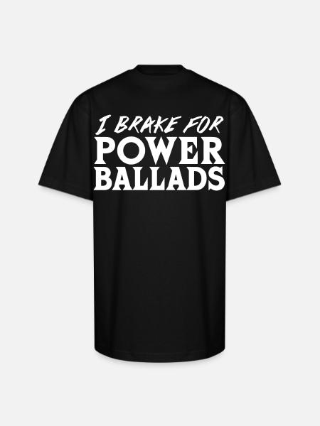 Power Ballads - Unisex Oversized Heavyweight T-Shirt - black