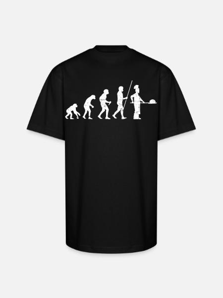 Baker Evolution - Unisex Oversized Heavyweight T-Shirt - black