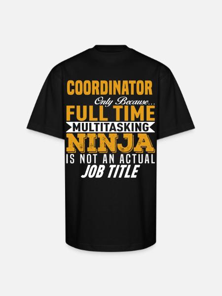 Coordinator - Unisex Oversized Heavyweight T-Shirt - black
