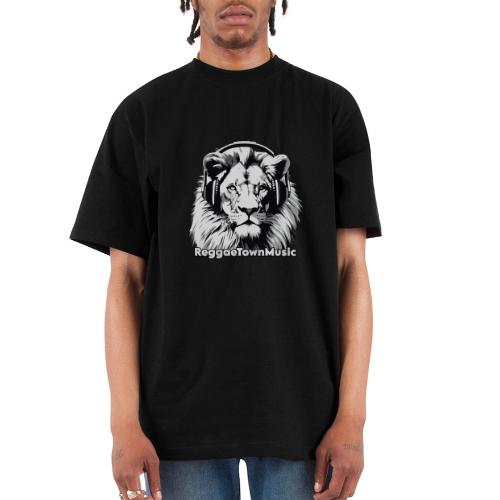 Reggae music roots lion head rasta vibes shirt - Unisex Oversized Heavyweight T-Shirt