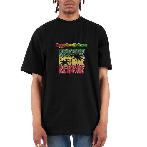Rasta style reggae music design with classic roots - T-shirt épais oversize Unisexe