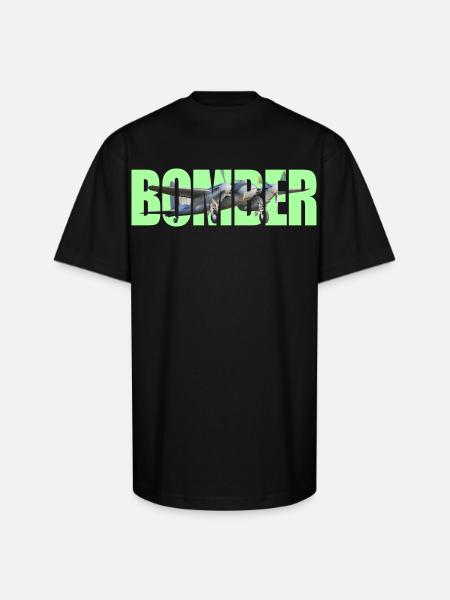 Bomber DH.98 Mosquito - Unisex Oversized Heavyweight T-Shirt - black