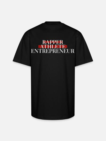 Rapper athlete entrepreneur - Unisex Oversized Heavyweight T-Shirt - black
