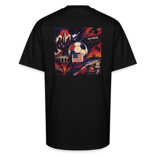 USA Mundial Tee — Edición Doble Estampado - Unisex Oversized Heavyweight T-Shirt