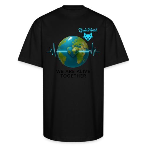 Alive We Live Together bez pozad - Unisex Oversized Heavyweight T-Shirt