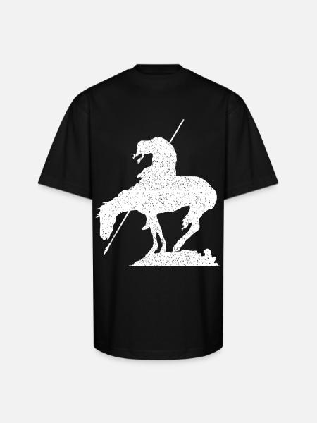 The horseman trail end - Unisex Oversized Heavyweight T-Shirt - black