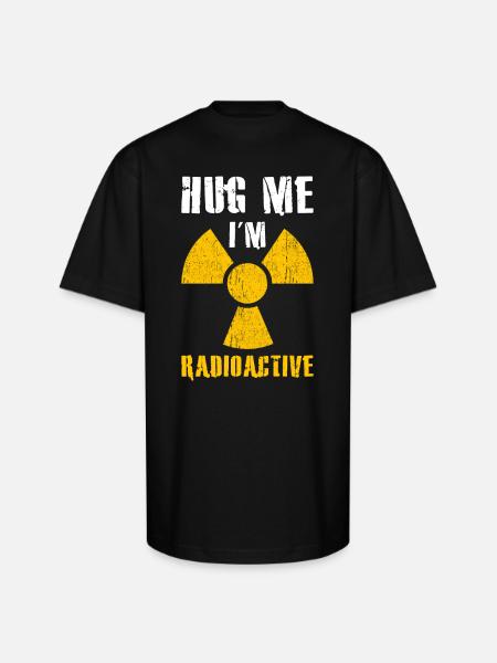 Radioactive - Unisex Oversized Heavyweight T-Shirt - black