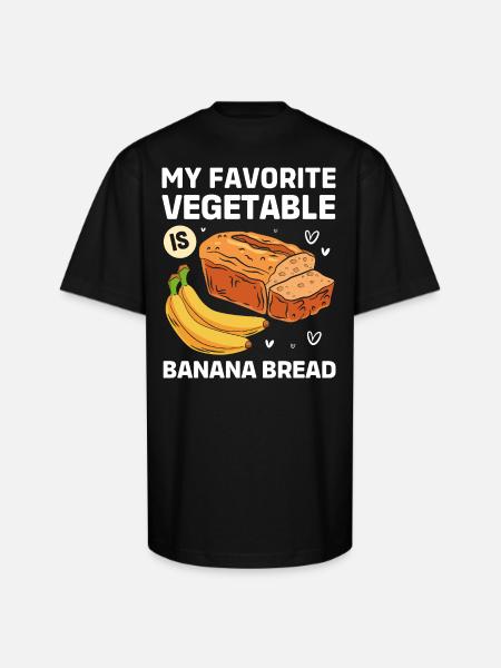 Bread Baking Banana Bread - Unisex Oversized Heavyweight T-Shirt - black