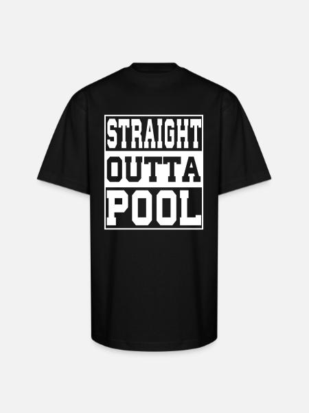 Pool Saying Funny - Unisex Oversized Heavyweight T-Shirt - black