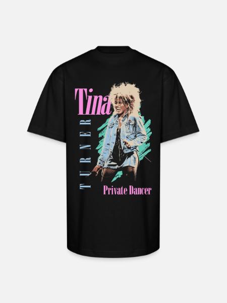 Tina Turner Private Dancer Design - Unisex Oversized Heavyweight T-Shirt - black