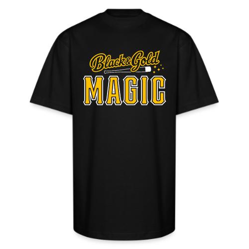 Black & Gold Magic - Unisex Oversized Heavyweight T-Shirt