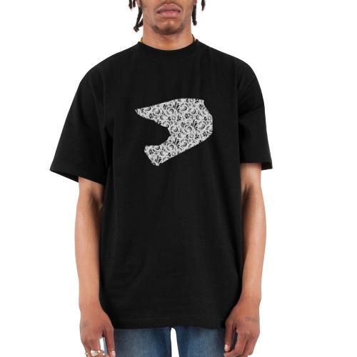 Floral Helmet - Unisex Oversized Heavyweight T-Shirt