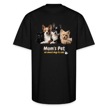 Mom's pet - Unisex Oversized Heavyweight T-Shirt - black - Front - James (184cm)