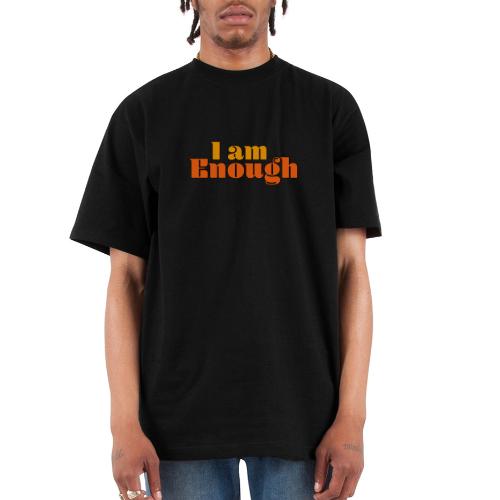 I Am Enough – Self-Love Affirmation Typography - Unisex Oversized Heavyweight T-Shirt