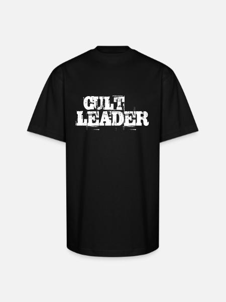 cult leader - Unisex Oversized Heavyweight T-Shirt - black