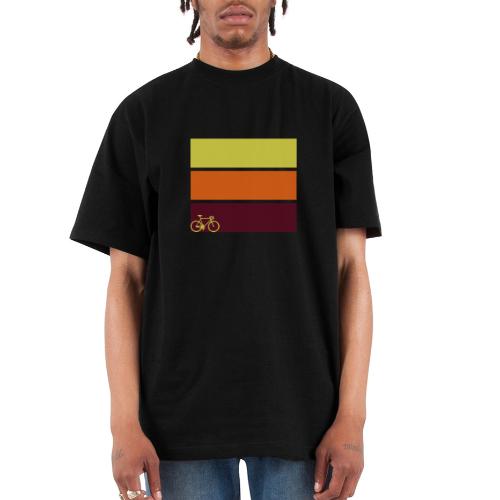 tricolor with bicycle - Unisex Oversized Heavyweight T-Shirt