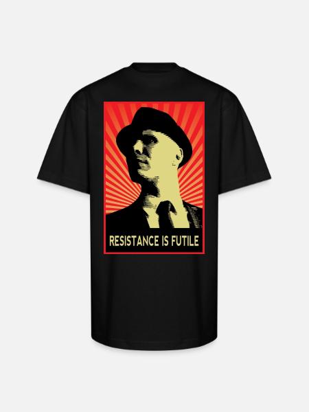 Observer Fringe - Unisex Oversized Heavyweight T-Shirt - black