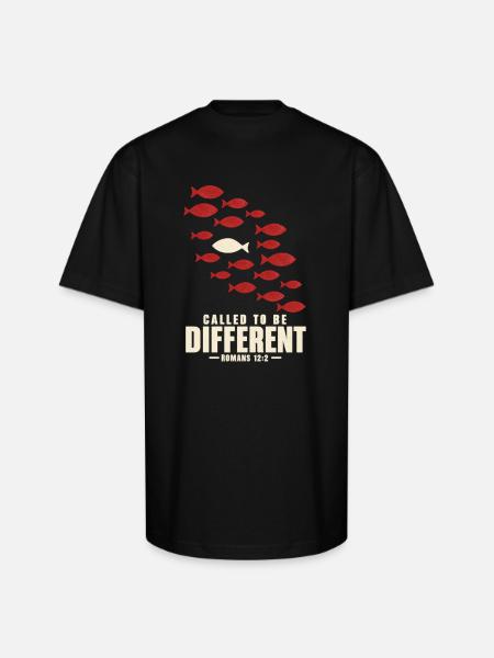 Called to Be Different - Unisex Oversized Heavyweight T-Shirt - black
